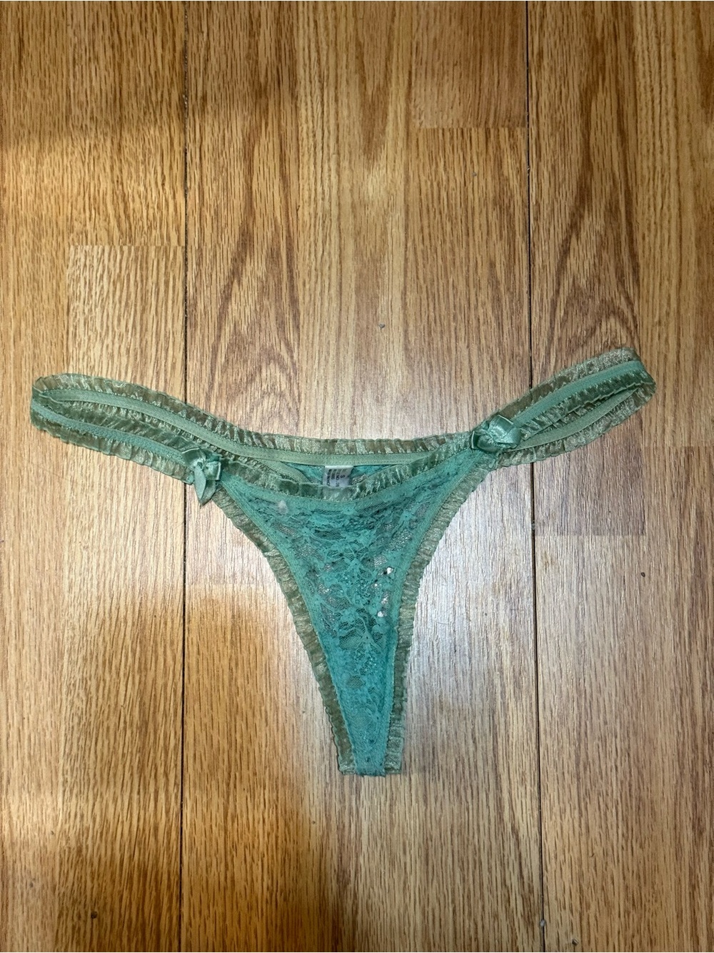Green Lace Thong Panty ☘️